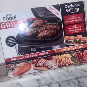 Indoor grill and air fryer